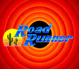 Road Runner (Europe) Title Screen